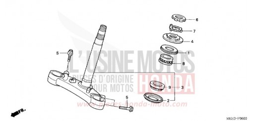 TIGE DE DIRECTION (CBR600RR3/4) CBR600RR3 de 2003